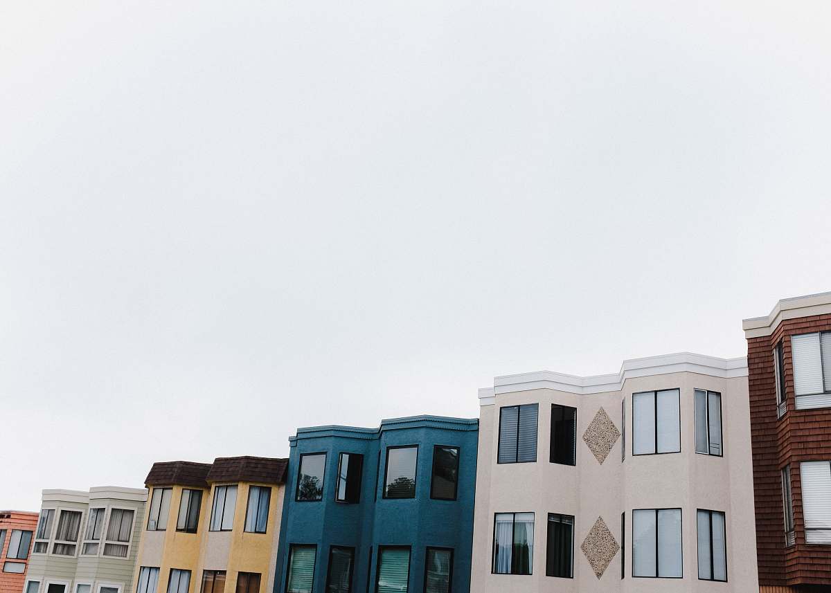building assorted-color concrete buildings house